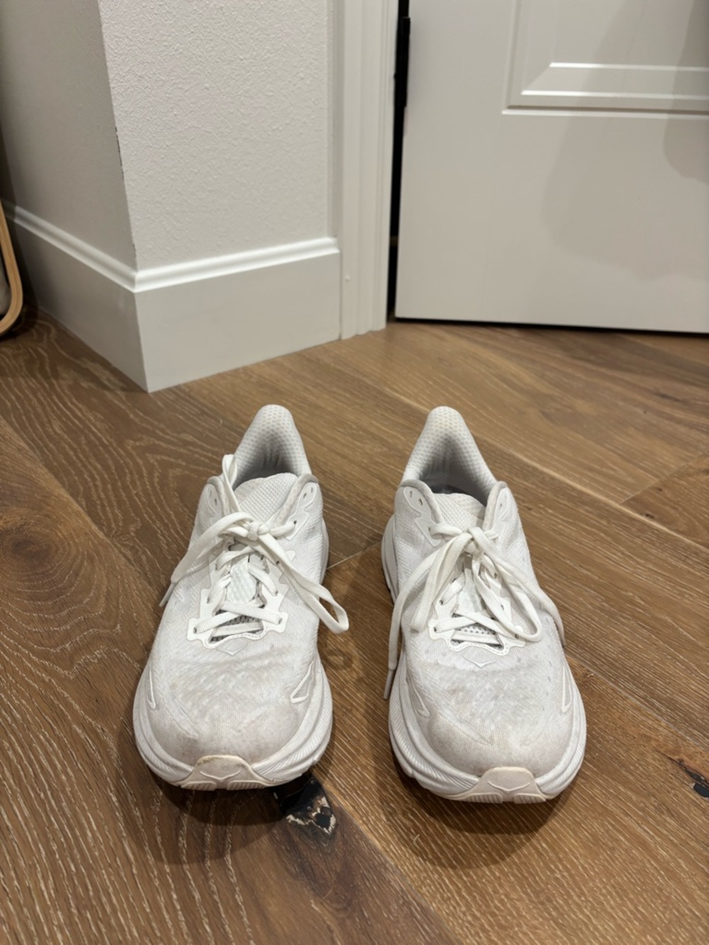 Hoka White Athletic Sneakers - Picture 3 of 4